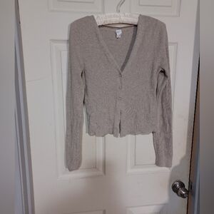 Gilly Hicks Light Beige Cardigan Sweater